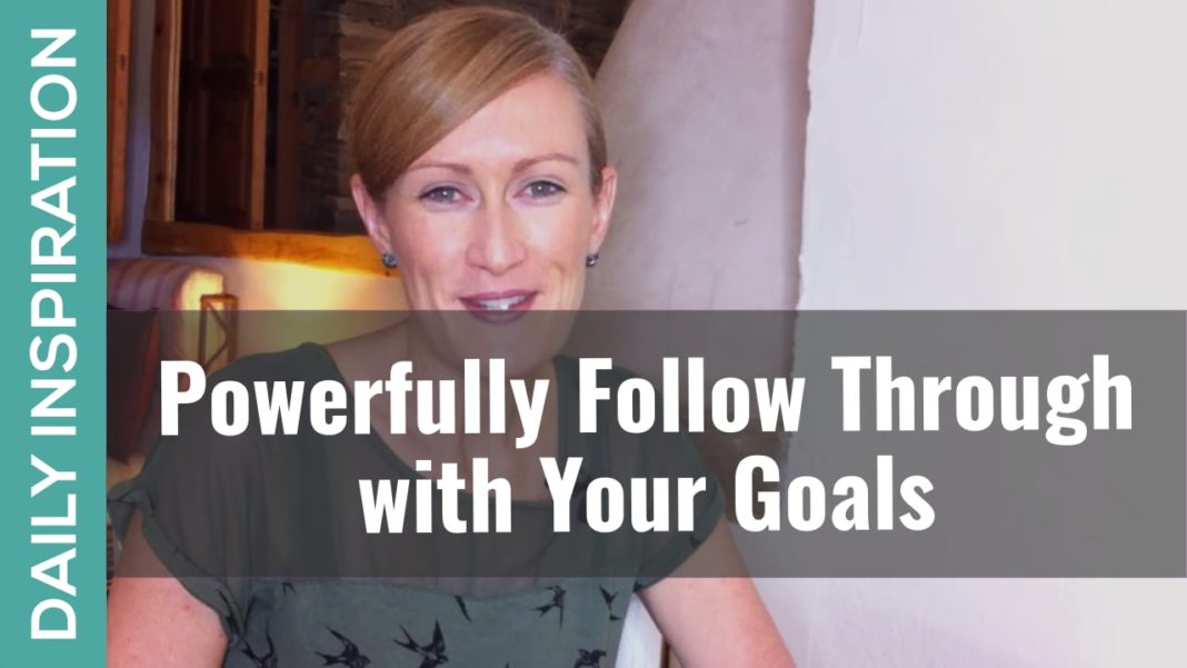 Following through with goals
